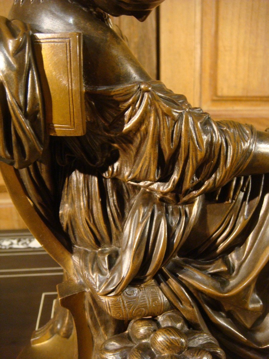 Sculpture Young Woman In The Antique Dozing-photo-5