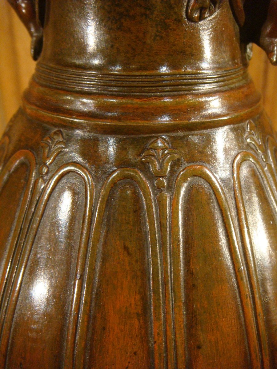 Vase à l'Antique Aux Amours Ailés-photo-3