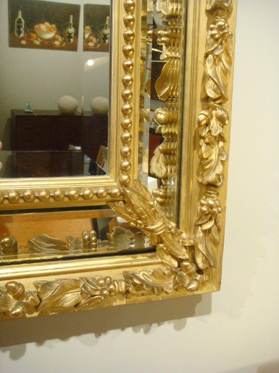 Large Louis XVI Style Mirror - Second Empire Period-photo-4