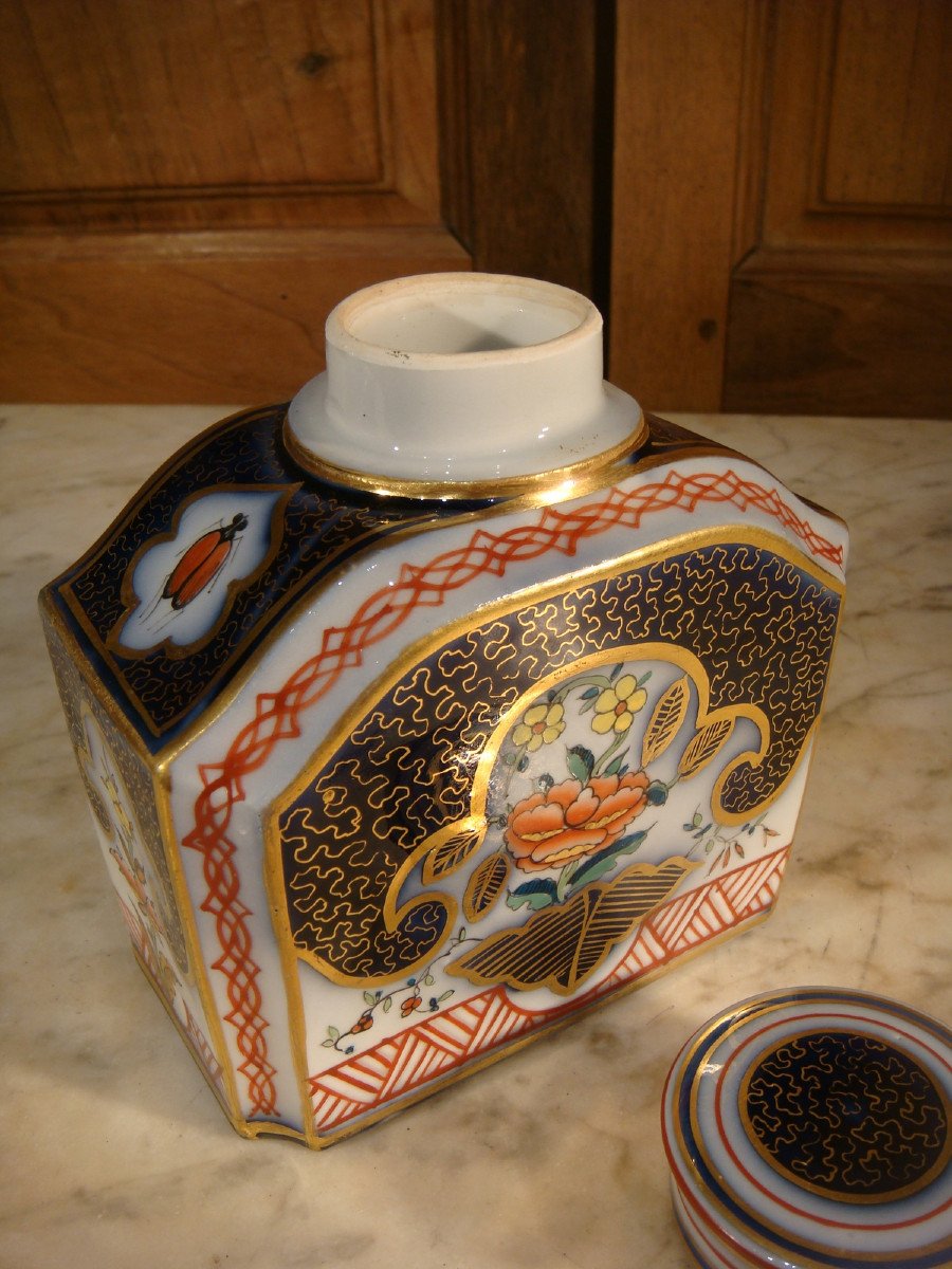 Boite à Thé En Porcelaine de Bayeux -photo-5