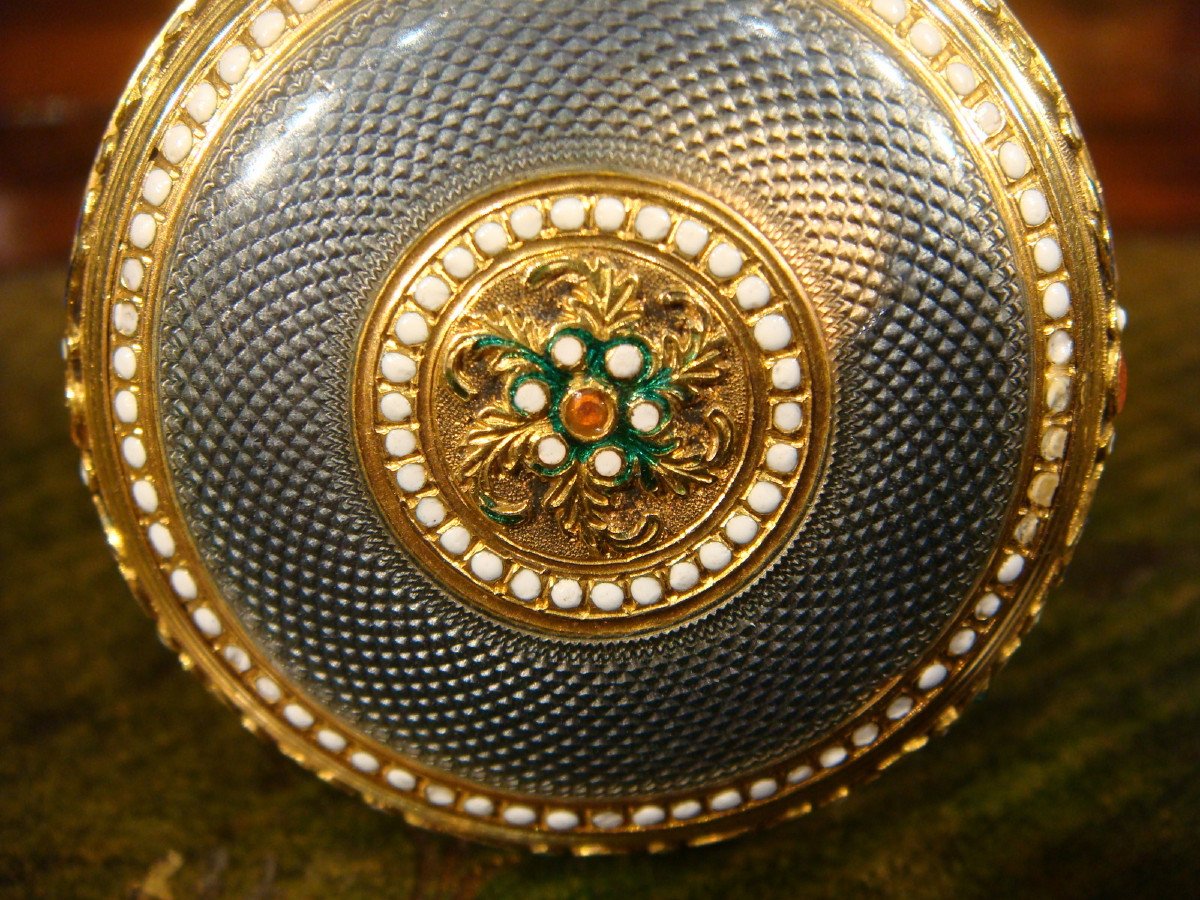 Women's Pocket Watch In Enameled Gold - Louis XVI Period-photo-2