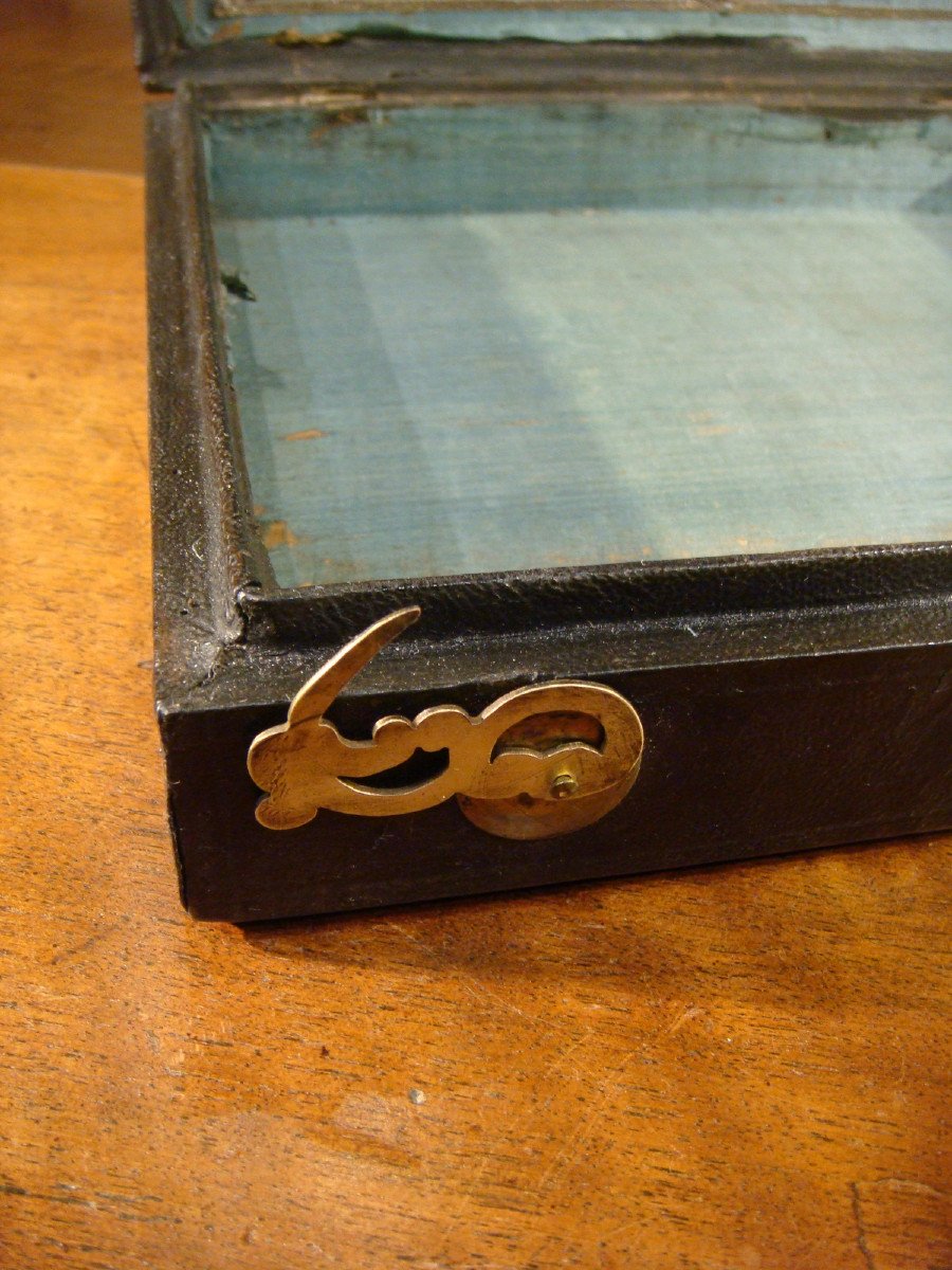 Coffret De Voyage A Ecriture En Cuir Gaine Epoque Louis XIV-photo-8