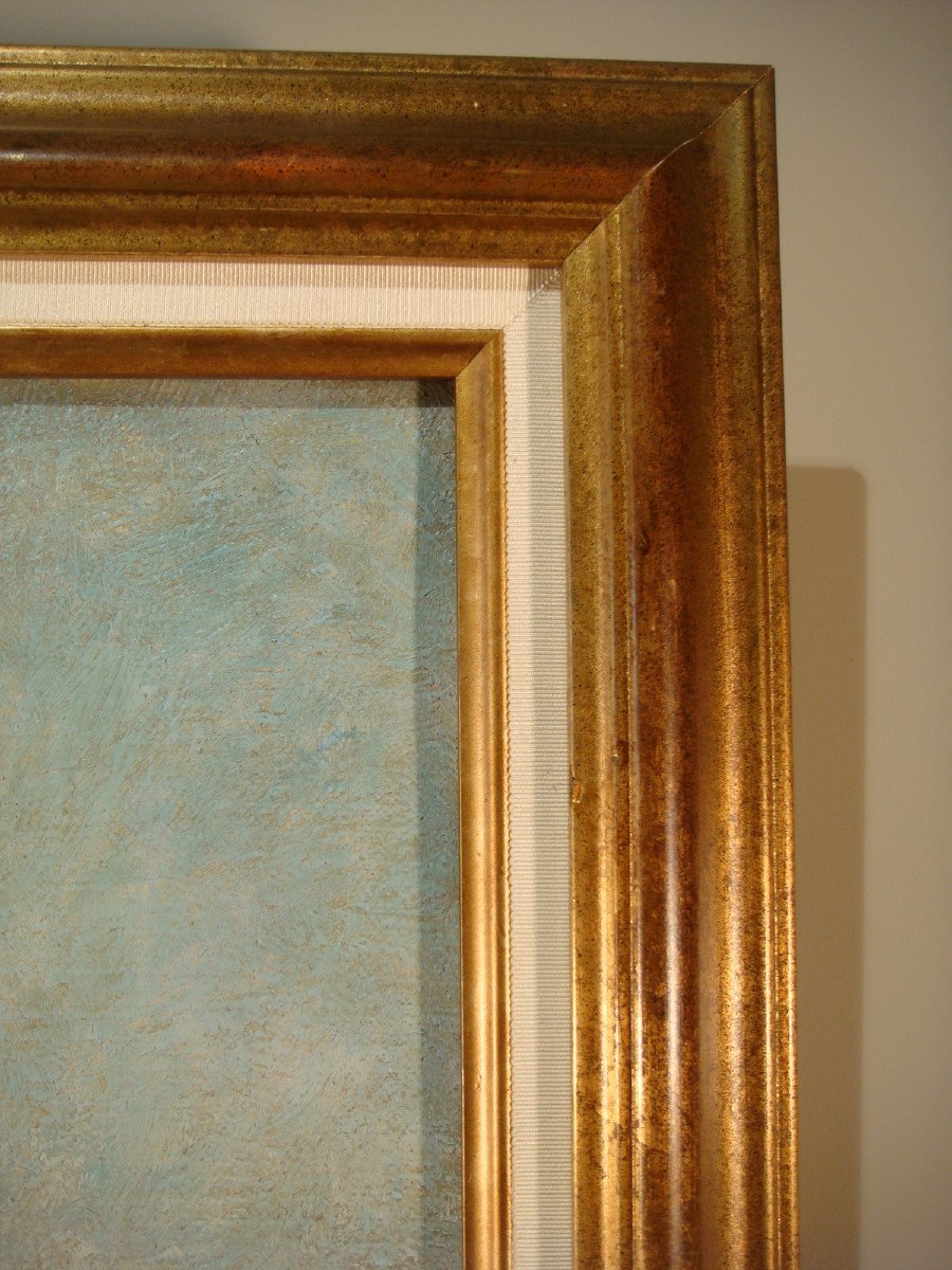 Tableau Marine Huile Sur Toile Voiliers André Wilder 1923-photo-5