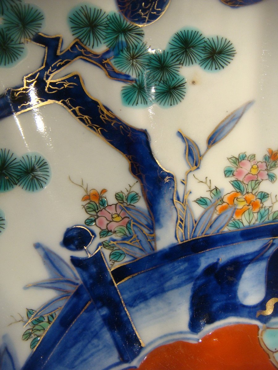 Grand Bol En Porcelaine Imari Japon Epoque XIX ème Siècle.-photo-5