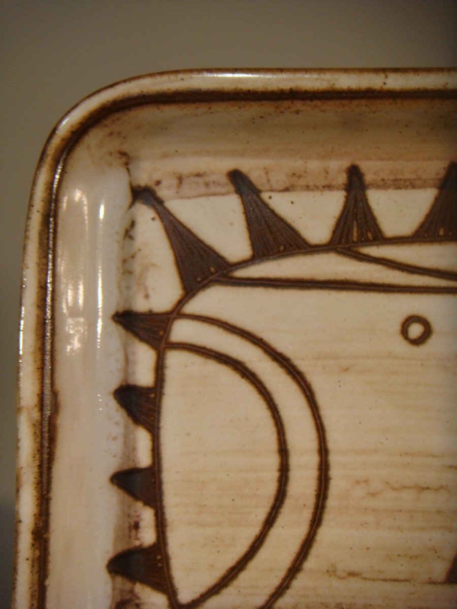 Ceramic Tray By Jacques Pouchain Atelier Dieulefit.-photo-2