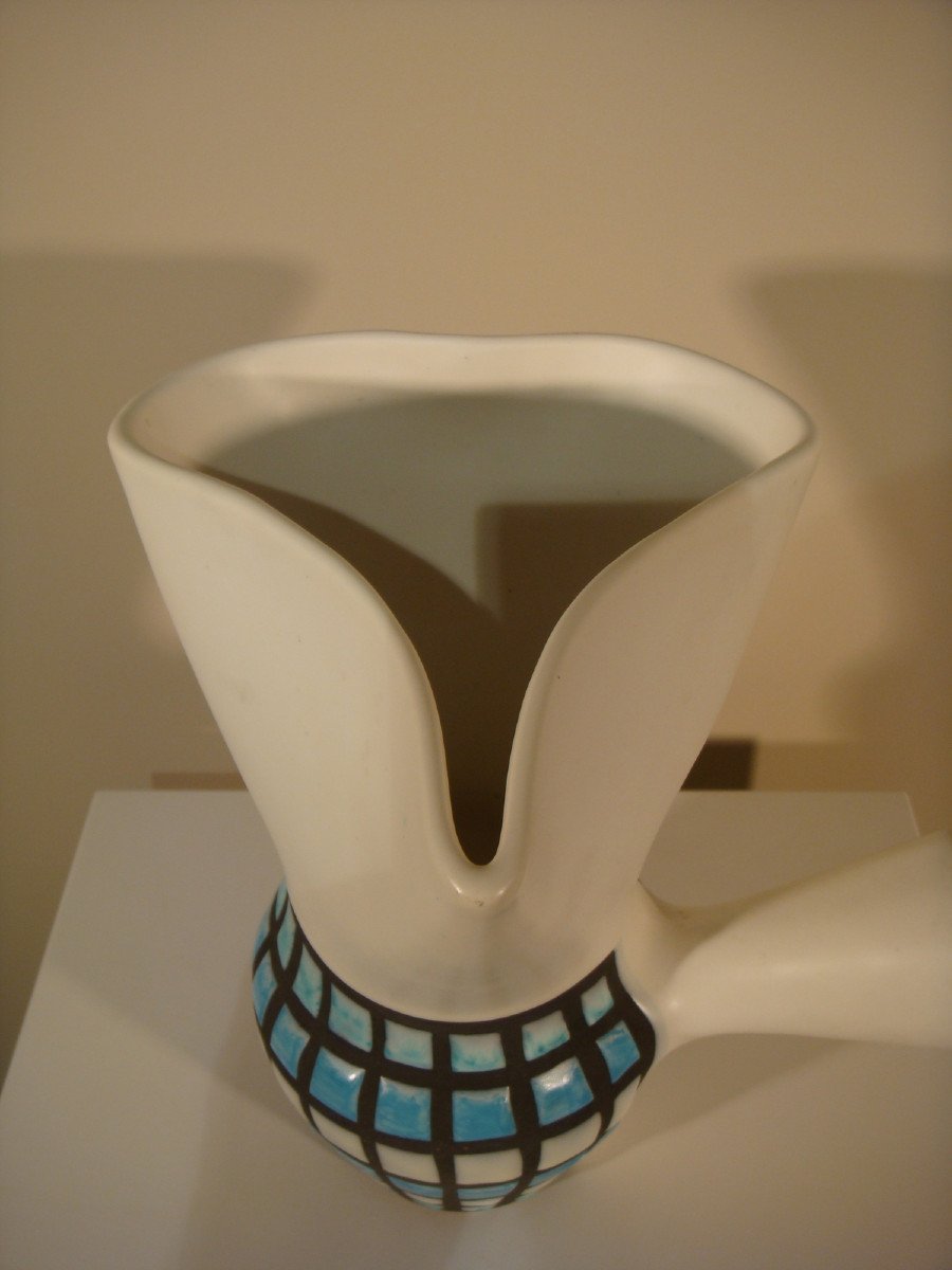 Capron Vallauris Ceramic Pitcher Period Circa 1950 - 1960-photo-1