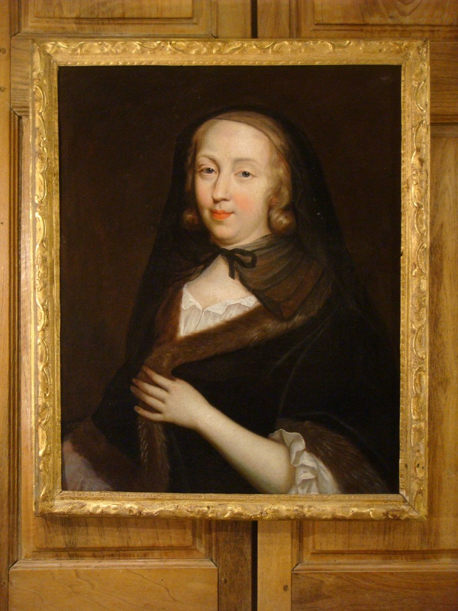 Tableau Portrait de la Duchesse de Longueville Epoque Fin XVII ème Siècle 