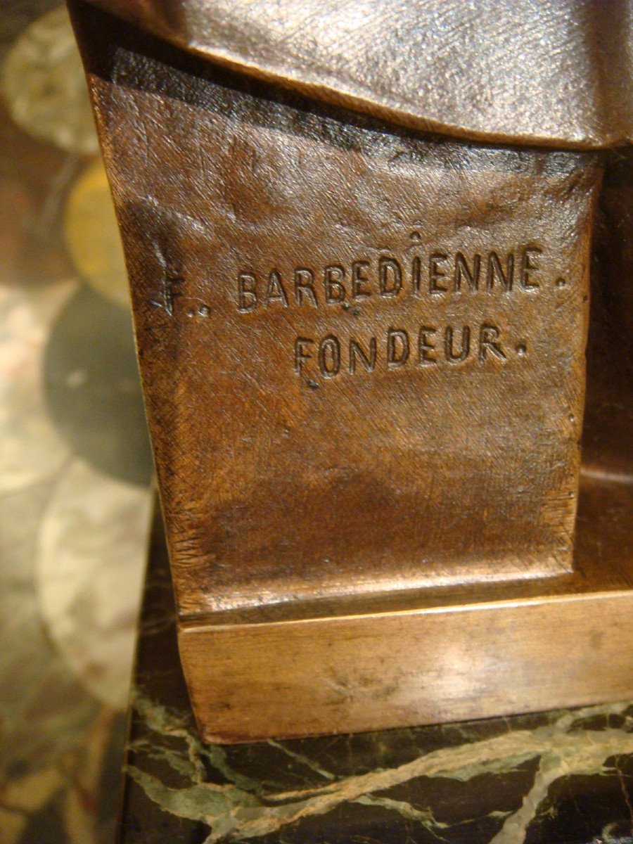 Bronze Sculpture Representing Laurent De Medici Napoleon III Period-photo-8
