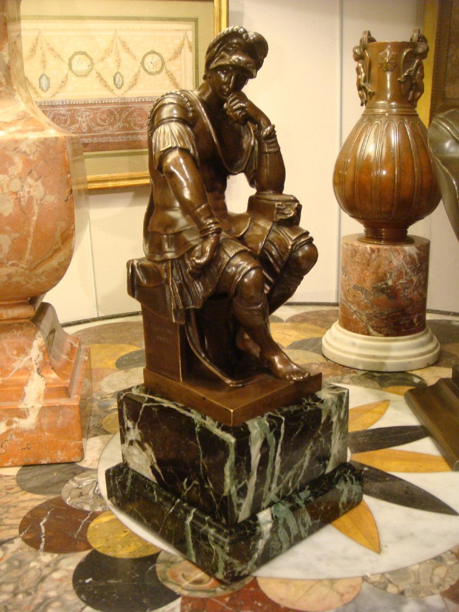 Bronze Sculpture Representing Laurent De Medici Napoleon III Period