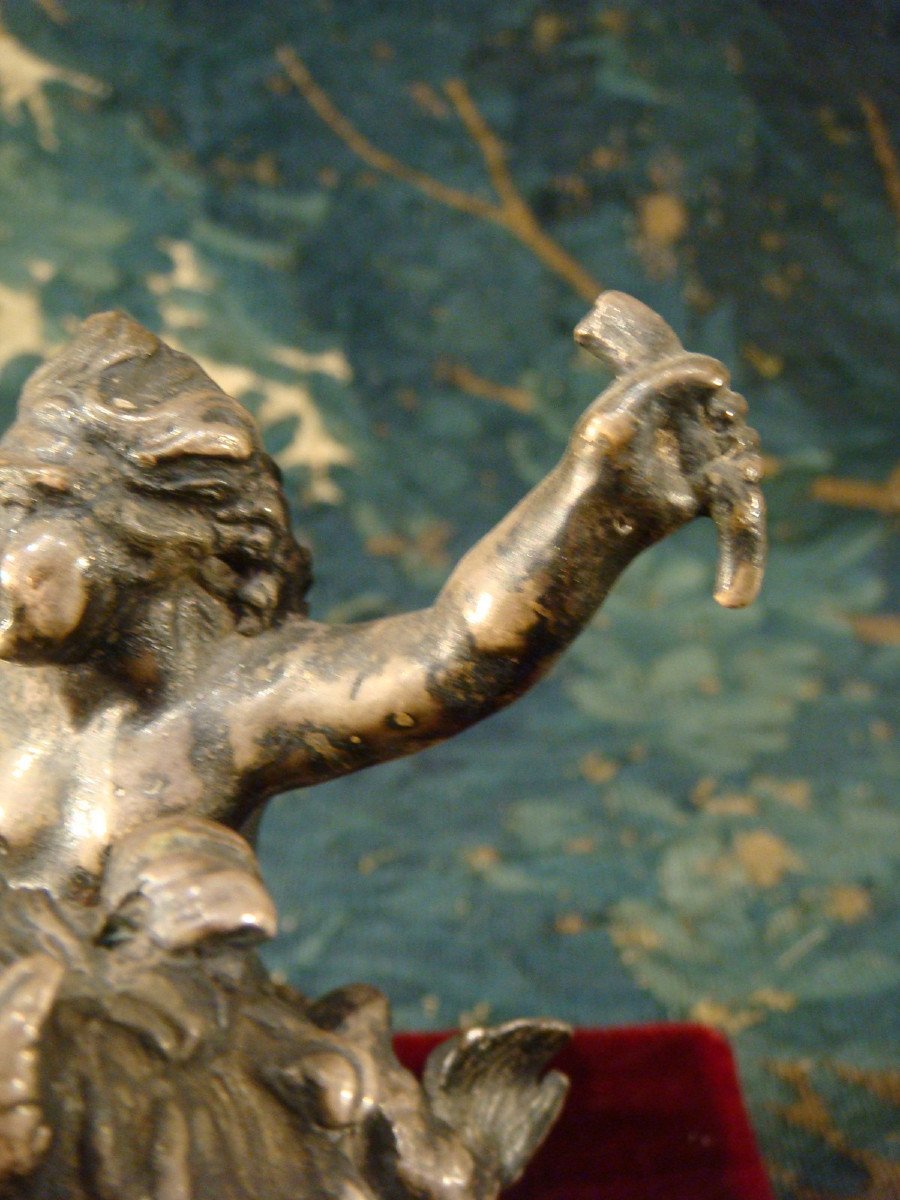 Silver Bronze Sculpture Triton Period XVII -photo-3