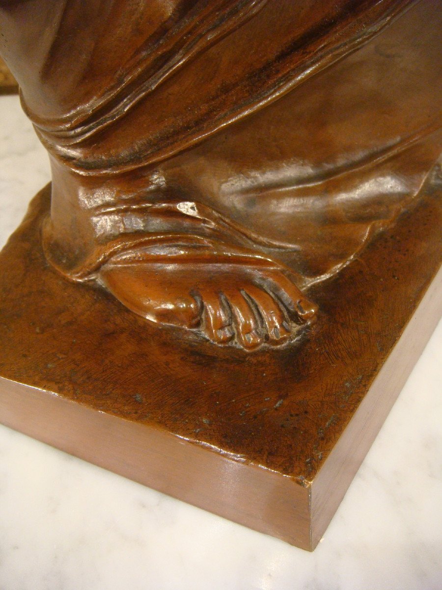 Venus De Milo Sculpture In Bronze Late 19th Century-photo-7