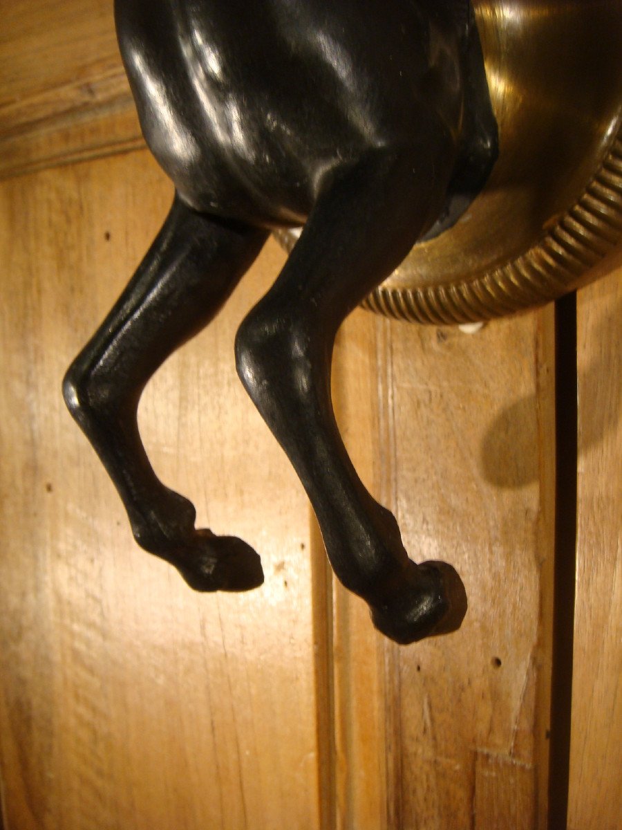 Horse Wall Lamp Period Circa 1970-photo-2
