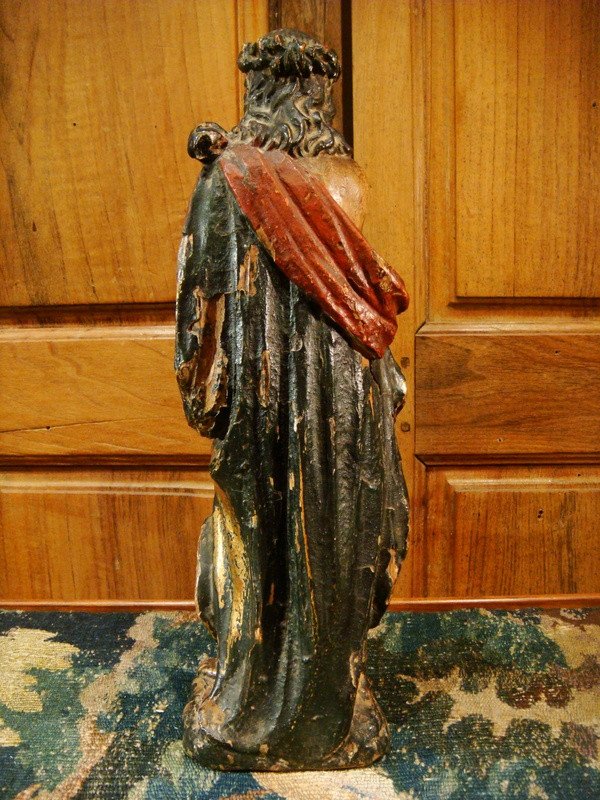 Christ In Bonds Period Sculpture 18th Century-photo-5