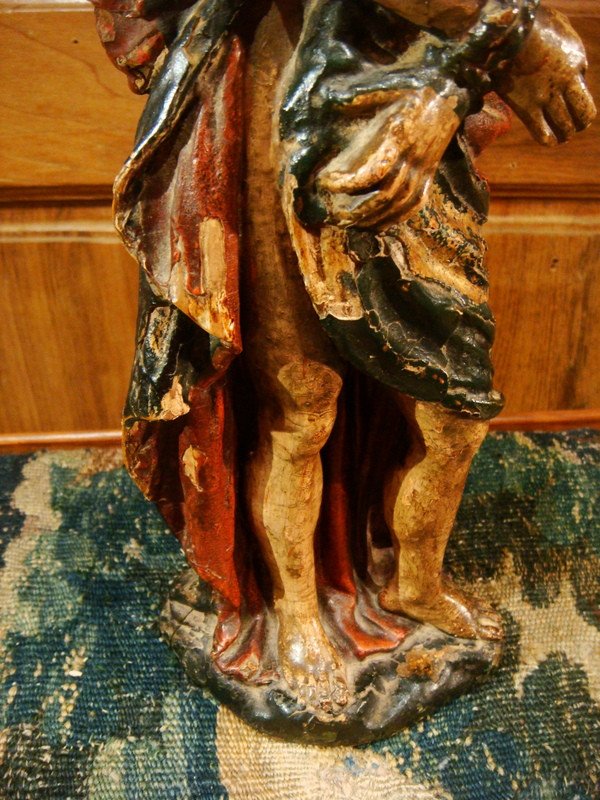 Christ In Bonds Period Sculpture 18th Century-photo-7