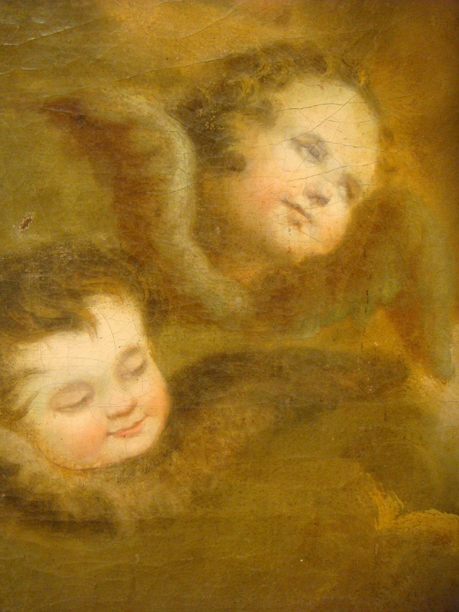 Large Chapel Painting Virgin And Child-photo-3