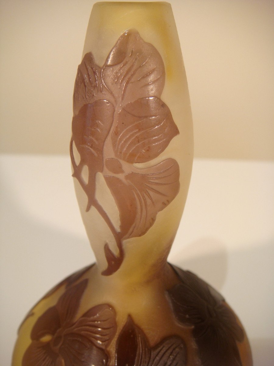 Galle Petit Vase Coloquinte Epoque Art Nouveau-photo-4