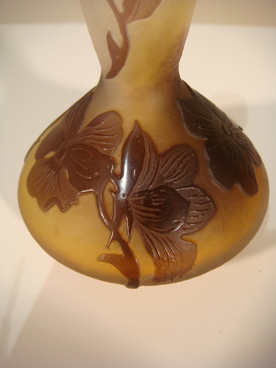 Galle Petit Vase Coloquinte Epoque Art Nouveau-photo-3