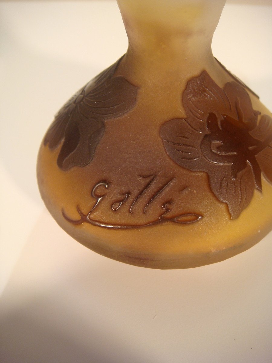 Galle Petit Vase Coloquinte Epoque Art Nouveau-photo-5
