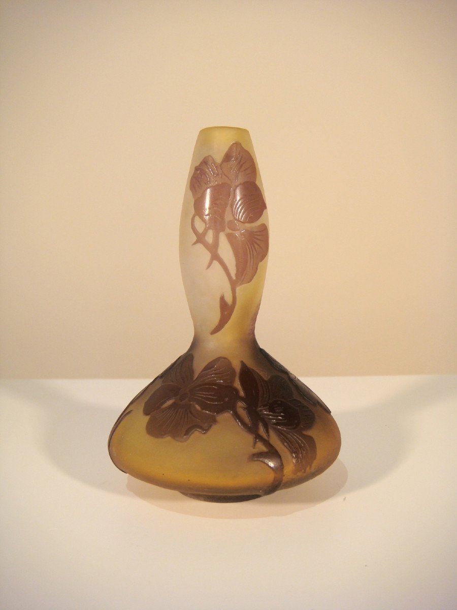 Galle Petit Vase Coloquinte Epoque Art Nouveau