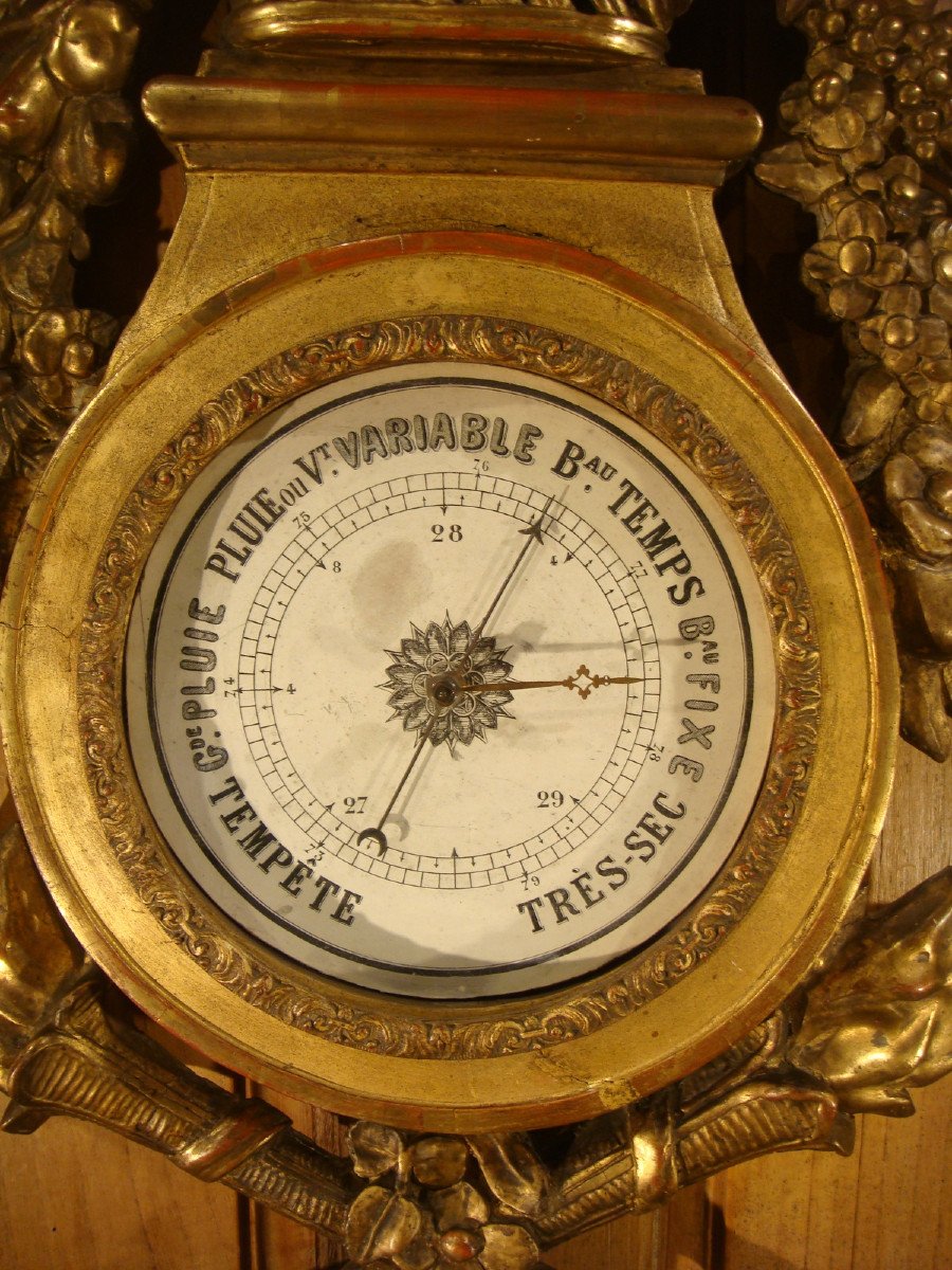 Louis XVI Style Basket Barometer, Louis Philippe Restoration Period -photo-2