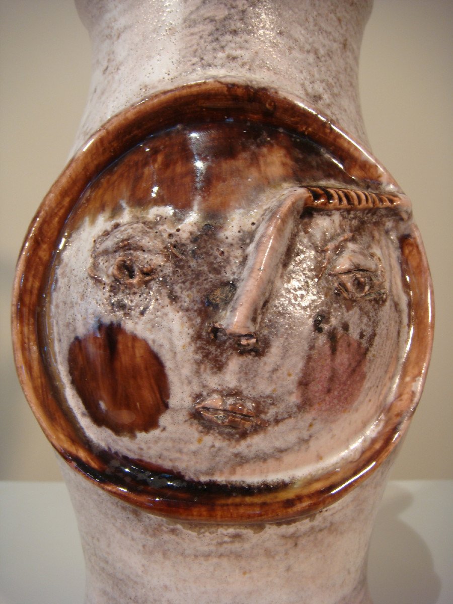 Ceramic Pitcher By Robert And Jean Cloutier Period 20th Century -photo-4