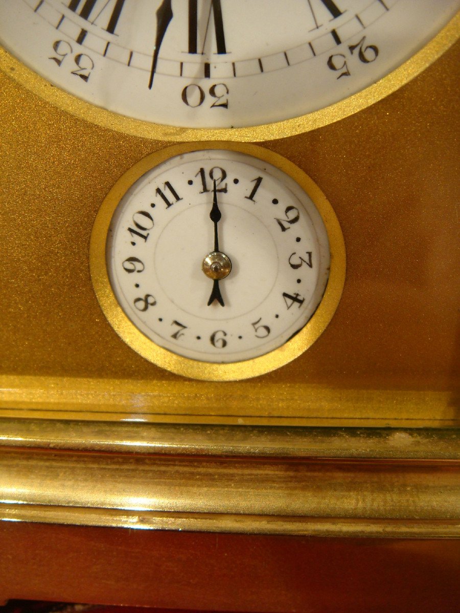 Travel Clock Ringing On Demand E. Thomas Paris - Second Empire Period -photo-1