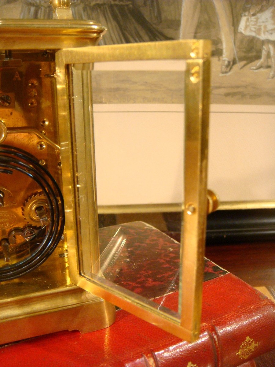 Travel Clock Ringing On Demand E. Thomas Paris - Second Empire Period -photo-7