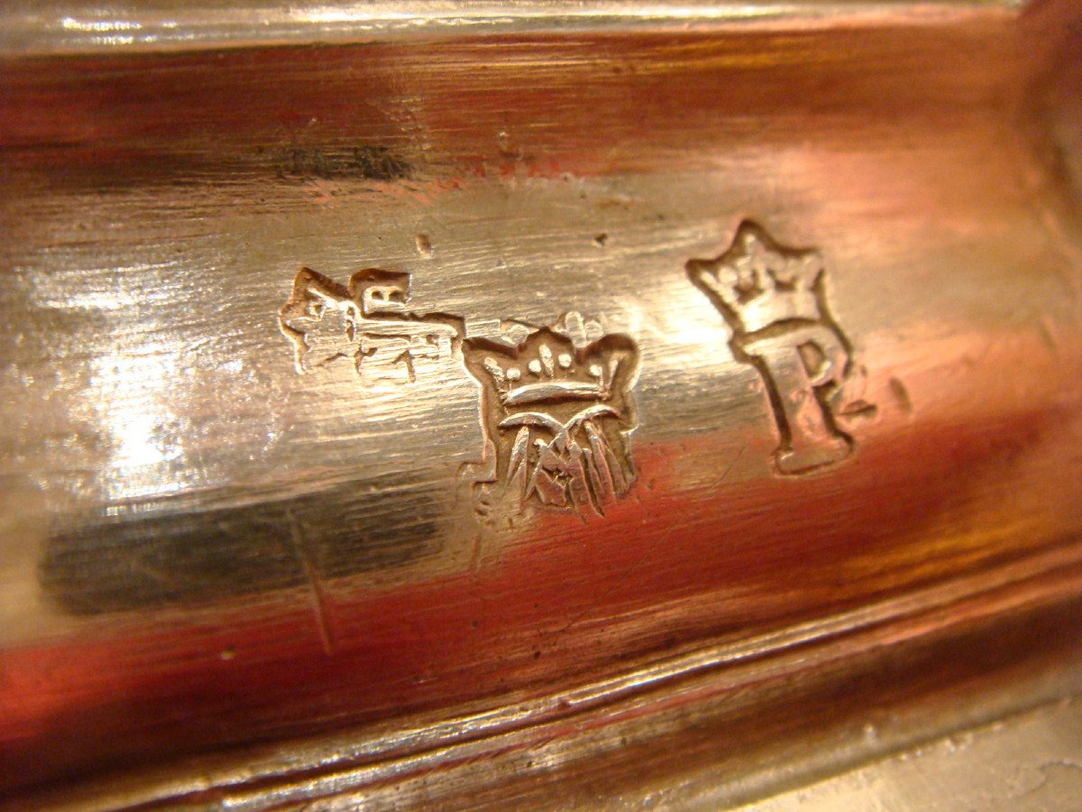 Silver Candle Holder Armory Nicolas Bedane Angers - 18th Century Period -photo-8