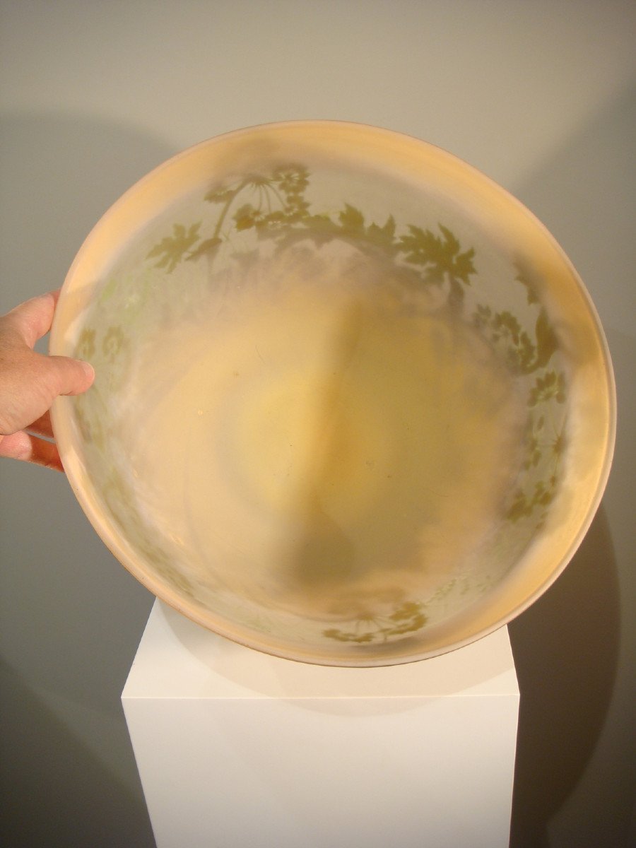 Grande Galle Epoque Multilayer Glass Basin Cup Circa 1900-photo-2