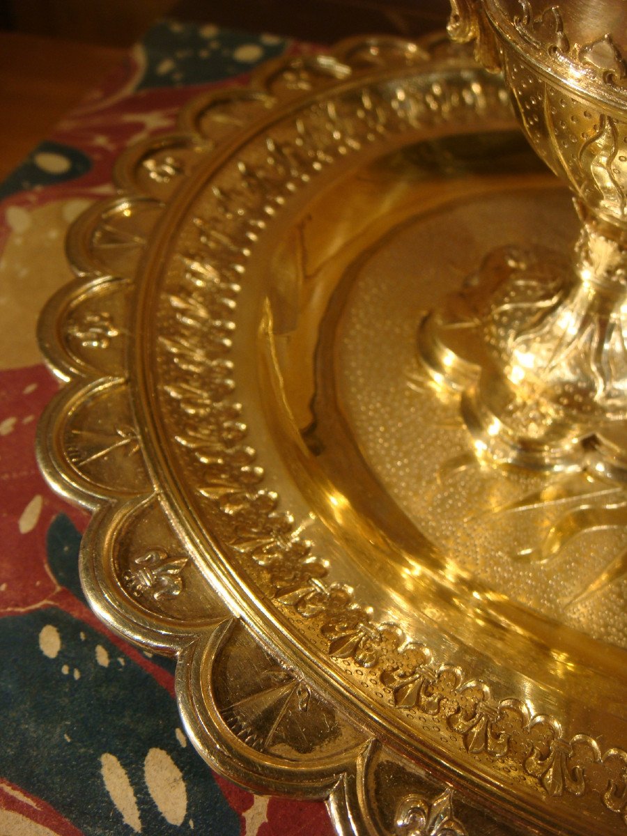 Pair Of Liturgical Cruets In Silver-gilt Charles Eugène Trioullier-photo-3