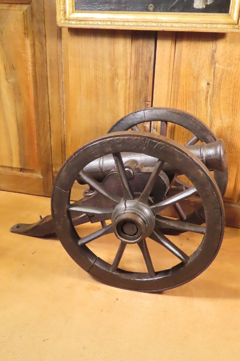 19th Century Cast Iron Ceremonial Cannon -photo-2