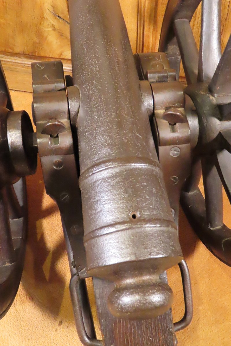 19th Century Cast Iron Ceremonial Cannon -photo-4