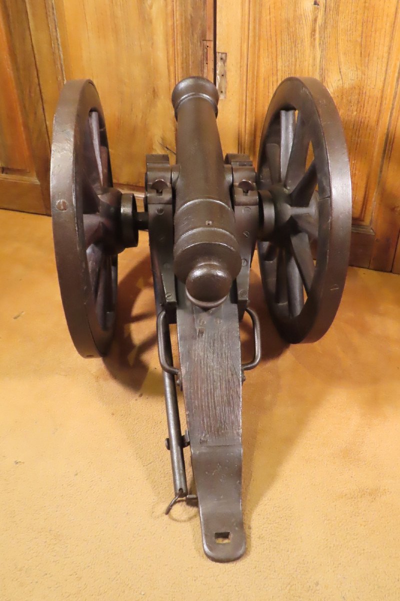 19th Century Cast Iron Ceremonial Cannon -photo-1