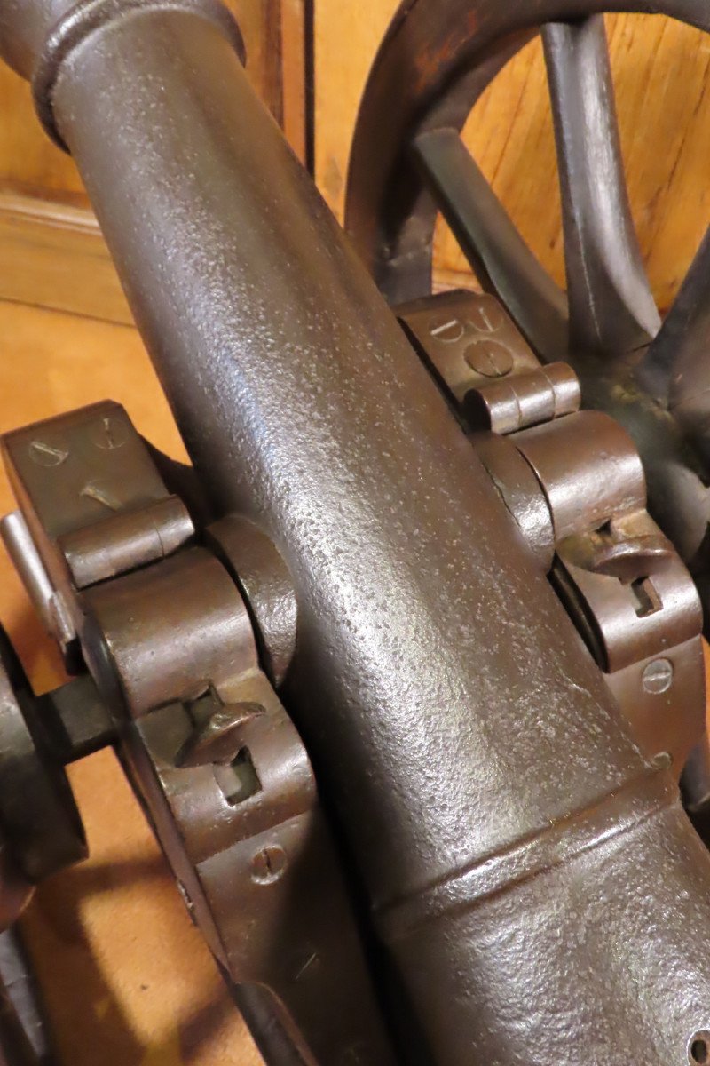 19th Century Cast Iron Ceremonial Cannon -photo-2