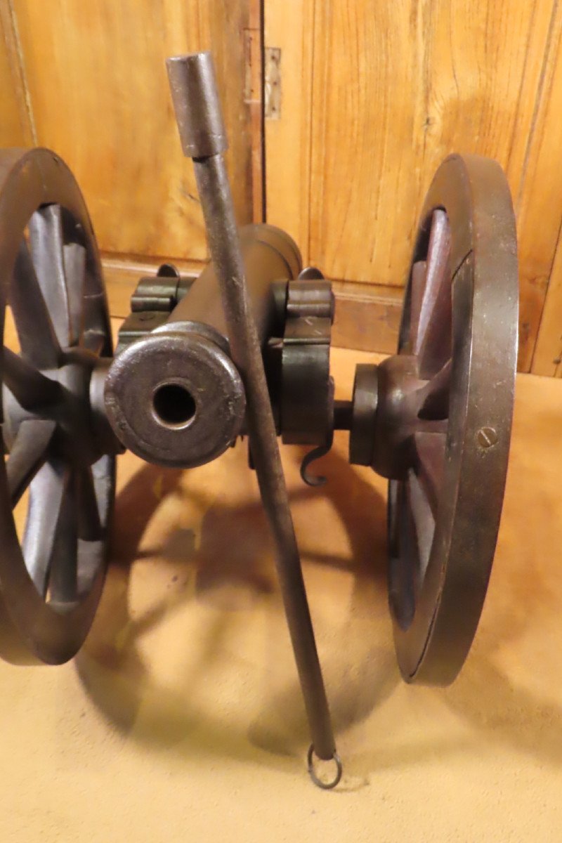 19th Century Cast Iron Ceremonial Cannon -photo-6