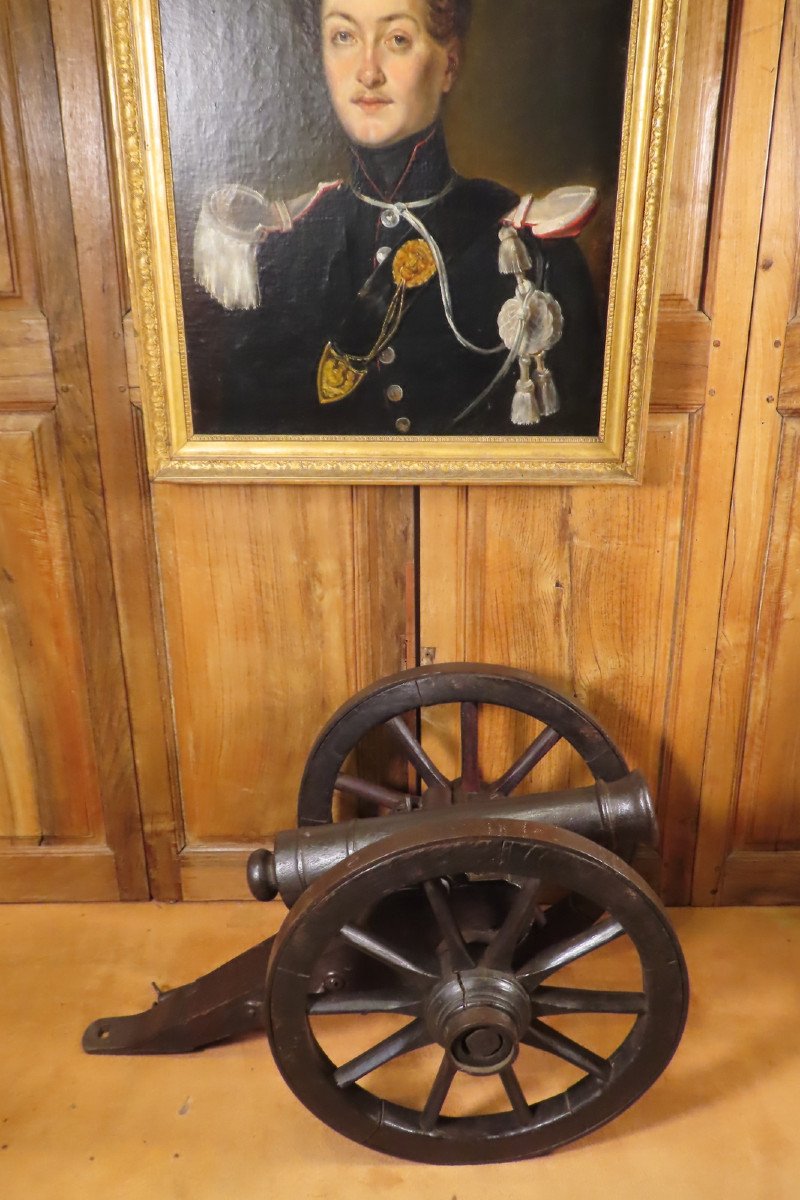 19th Century Cast Iron Ceremonial Cannon 