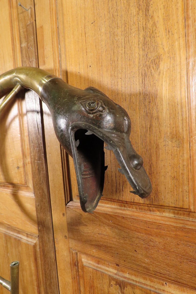 Dragon Head Slide Whelk Empire Period Early 19th Century-photo-3