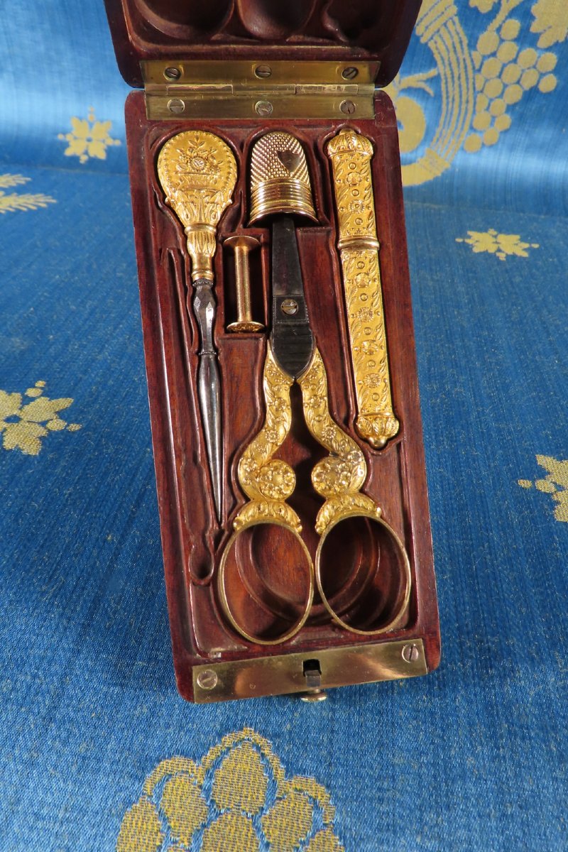 Petit Necessaire De Couture De Dame Epoque Début XIX ème -photo-2