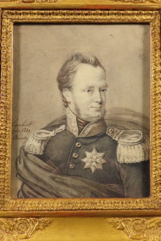 Drawing Portrait Of An Officer Lambert Brussels 1829-photo-3