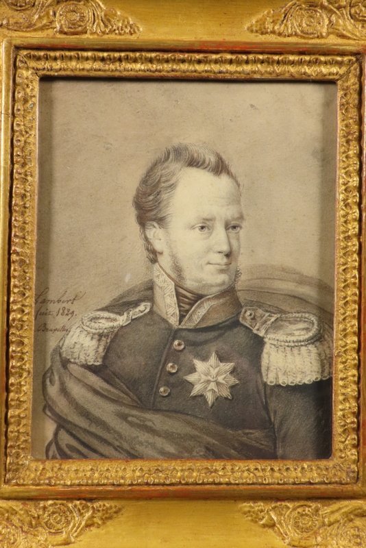 Drawing Portrait Of An Officer Lambert Brussels 1829-photo-5