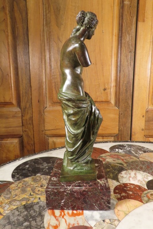 Bronze Sculpture Of The Goddess Aphrodite, Late 19th Century -photo-2