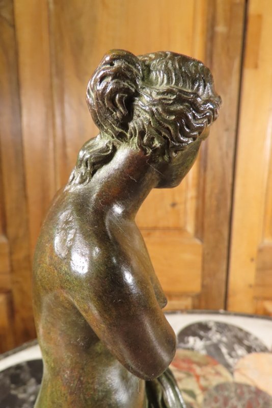 Bronze Sculpture Of The Goddess Aphrodite, Late 19th Century -photo-3