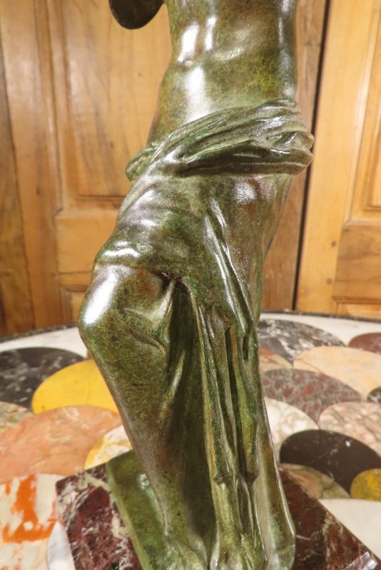 Bronze Sculpture Of The Goddess Aphrodite, Late 19th Century -photo-4