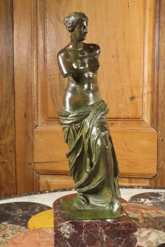 Bronze Sculpture Of The Goddess Aphrodite, Late 19th Century -photo-8