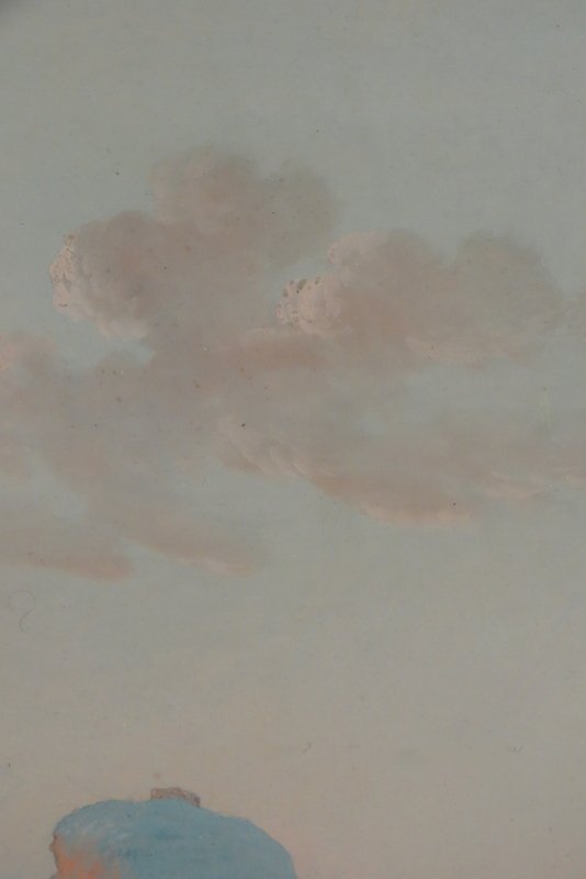 Marine Painting Gouache On Paper Period Early 19th Century -photo-5