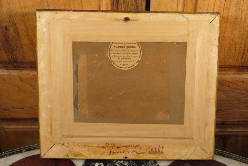 Marine Painting Gouache On Paper Period Early 19th Century -photo-7