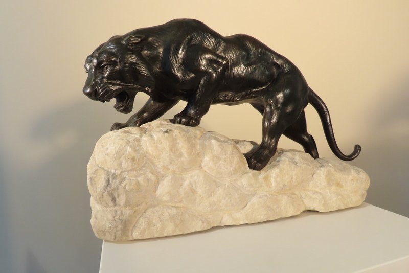 PANTHERE EN BRONZE DE JAMES ANDREY Epoque début XX ème -photo-4
