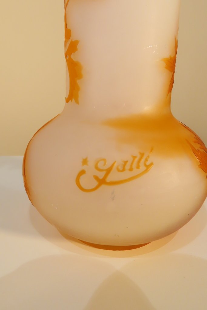 Galle Multi-layer Vase With Orange Floral Decoration-photo-6