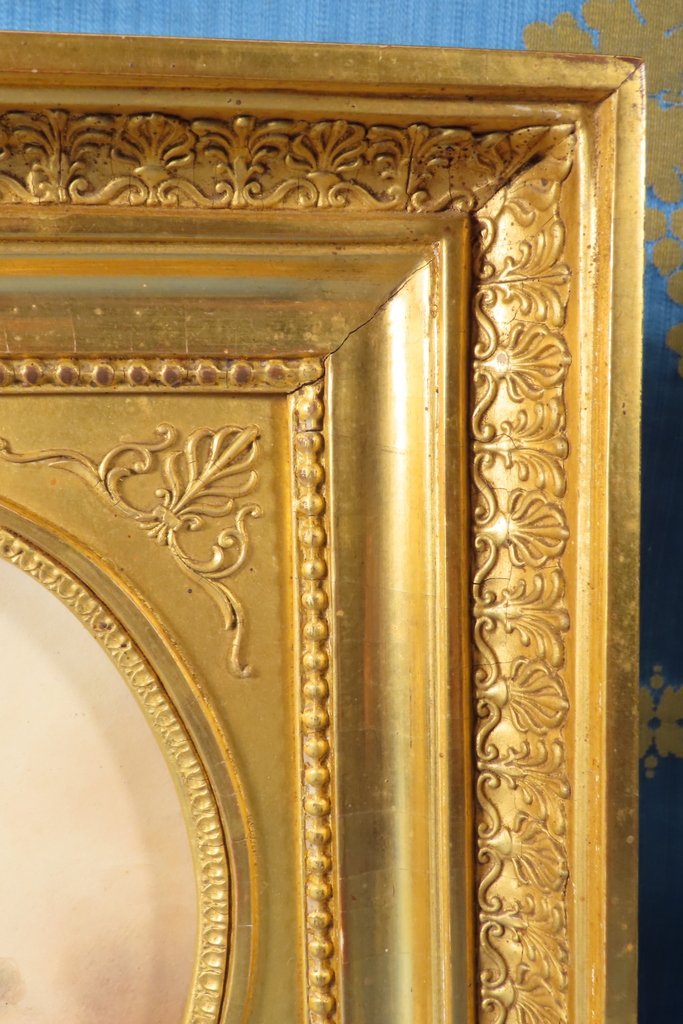 PORTRAIT EN MINIATURE DESSIN D’UN JEUNE ENFANT E.W Thomson - Epoque Restauration -photo-6