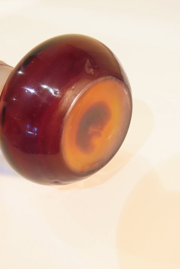 GALLE PETIT VASE SOLIFLORE AUX PENSEES Epoque vers 1900 -photo-7